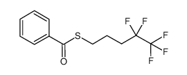 硫代苯甲酸S-(4,4,5,5,5-五氟戊基)酯 结构式