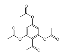1-[2,4,6-三(乙酰氧基)苯基]乙酮 结构式