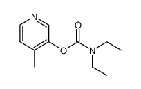 Carbamic acid, N,N-diethyl-, 4-methyl-3-pyridinyl ester 结构式