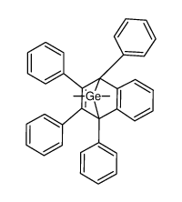 7,7-二甲基-1,4,5,6-四苯基-2,3-苯并-7-锗杂降冰片二烯 结构式