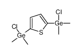 2,5-噻吩二基双[氯二甲基锗烷] 结构式