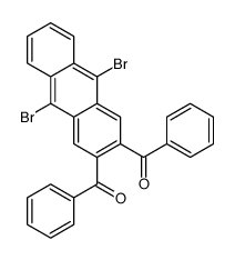 2,3-二苯甲酰基-9,10-二溴蒽 结构式