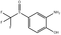 2-氨基-4-三氟甲亚砜基苯酚盐酸盐 结构式