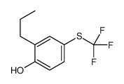 Phenol, 2-propyl-4-[(trifluoromethyl)thio]- 结构式