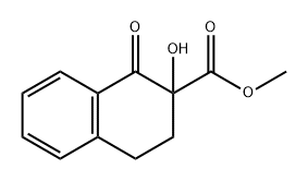 2-羟基-1-氧代-1,2,3,4-四氢萘-2-羧酸甲酯 结构式