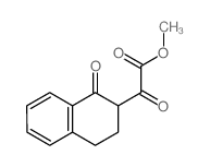 1,2,3,4-四氢-α,1-二氧代-2-萘乙酸甲酯 结构式