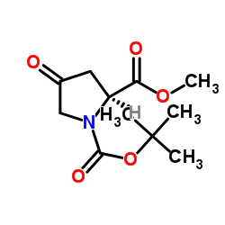 Boc-4-氧代-L-脯氨酸甲酯 结构式