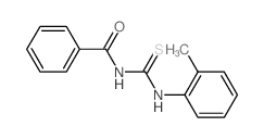 1-苯甲酰基-3-(2-甲基苯基)硫脲 结构式