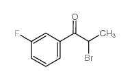 2-溴-1-(3-氟苯基)丙酮 结构式