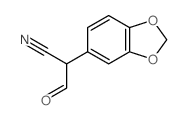 2-(1,3-苯并二氧杂环戊烯-5-基)-3-氧代丙腈 结构式