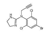 2-[N-炔丙基-N-(2',6'-二氯-4'-溴苯基)氨基]-2-咪唑啉 结构式