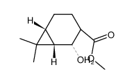2-羟基-7,7-二甲基双环[4.1.0]庚烷-3-羧酸甲酯 结构式