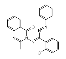 4(3H)-Quinazolinone, 3-[[(2-chlorophenyl)(2-phenyldiazenyl)methylene]amino]-2-methyl- 结构式