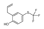 2-烯丙基-4-(三氟甲硫基)苯酚 结构式