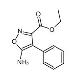 5-氨基-4-苯基异恶唑-3-羧酸乙酯 结构式