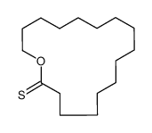 氧杂环十七烷-2-硫酮 结构式