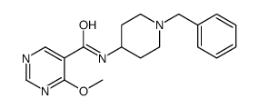 4-甲氧基-N-[1-(苯基甲基)哌啶-4-基]嘧啶-5-甲酰胺 结构式