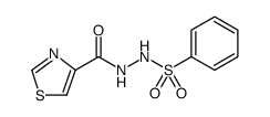 4-Thiazolecarboxylic acid, 2-(phenylsulfonyl)hydrazide 结构式