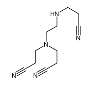 3-[2-[双(2-氰乙基)氨基]乙基氨基]丙腈 结构式