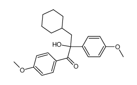 3-环己基-2-羟基-1,2-双(4-甲氧基苯基)-1-丙酮 结构式