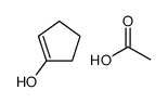 1-环戊烯-1-醇乙酸酯 结构式