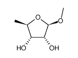 甲基-5-脱氧-β-D-核糖呋喃糖苷 结构式