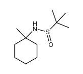 N-(1-甲基环己基)-2-甲基丙烷-2-亚磺酰胺 结构式