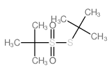 2-甲基丙烷-2-硫代磺酸 S-叔丁酯 结构式
