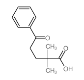 2,2-二甲基-5-氧代-5-苯基戊酸 结构式