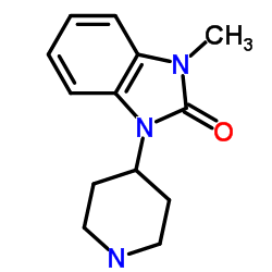 4-(2-酮基-3-甲基-1-苯并咪唑基)哌啶 结构式
