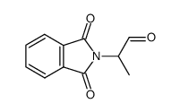 (αR)-1,3-二氢-α-甲基-1,3-二氧代-2H-异吲哚-2-乙醛 结构式
