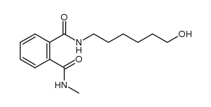 N-甲基-N'-(6-羟基己基)邻苯二甲酰胺 结构式