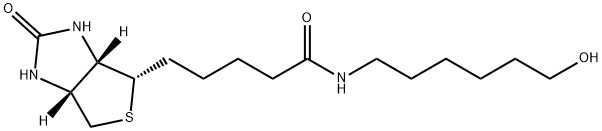 (3aS,4S,6aR)-六氢-N-(6-羟基己基)-2-氧代-1H-噻吩并[3,4-d]咪唑-4-戊酰胺 结构式