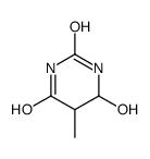 6-羟基-5,6-二氢胸腺嘧啶 结构式