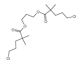 1,3-双(2,2-二甲基-5-氯戊酰氧基)丙烷 结构式