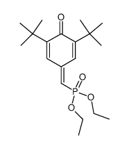 Phosphonic acid, P-[[3,5-bis(1,1-dimethylethyl)-4-oxo-2,5-cyclohexadien-1-ylidene]methyl]-, diethyl ester 结构式