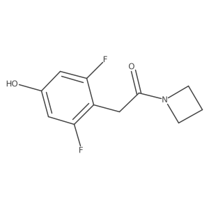 1-(azetidin-1-yl)-2-(2,6-difluoro-4-hydroxyphenyl)ethanone 结构式