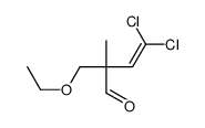 4,4-二氯-2-(乙氧基甲基)-2-甲基-3-丁烯醛 结构式
