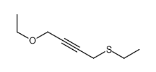 1-乙氧基-4-(乙硫基)-2-丁炔 结构式