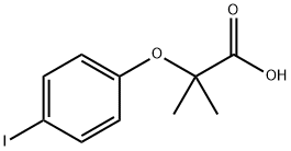 2-(4-碘苯氧基)-2-甲基丙酸 结构式