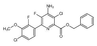 氯氟吡啶酯 结构式