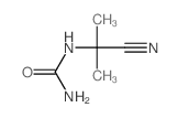 N-(1-氰基-1-甲基乙基)脲 结构式