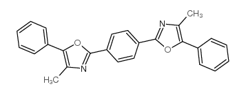 1,4-二[2-(4-甲基-5-苯基恶唑)]苯 结构式