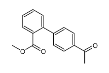 4'-乙酰基联苯-2-羧酸甲酯 结构式