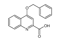 4-苄氧基喹啉-2-羧酸 结构式