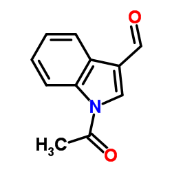 N-乙酰基吲哚-3-甲醛 结构式