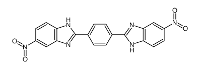 5-硝基-2-(4-(5-硝基-1H-苯并[d]咪唑-2-基)苯基)-1H-苯并[d]咪唑 结构式