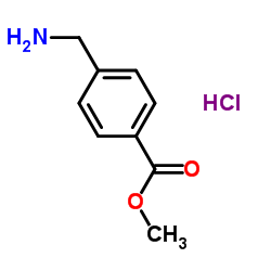 4-氨甲基苯甲酸甲酯 结构式