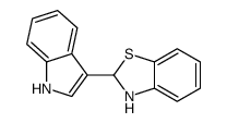 2-(1H-吲哚-3-基)-2,3-二氢-1,3-苯并噻唑 结构式