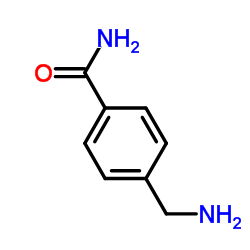 4-(氨甲基)苯甲酰胺 结构式